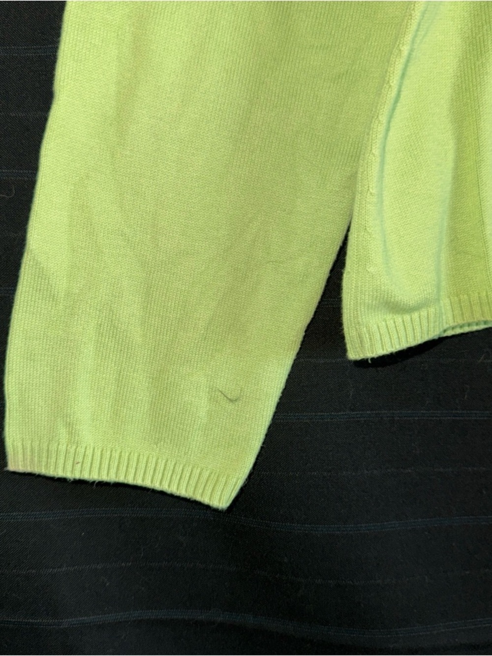 Talbots Sweater Womens Large Green Cotton Blend Turtleneck Pullover Long Sleeve - Picture 4 of 9